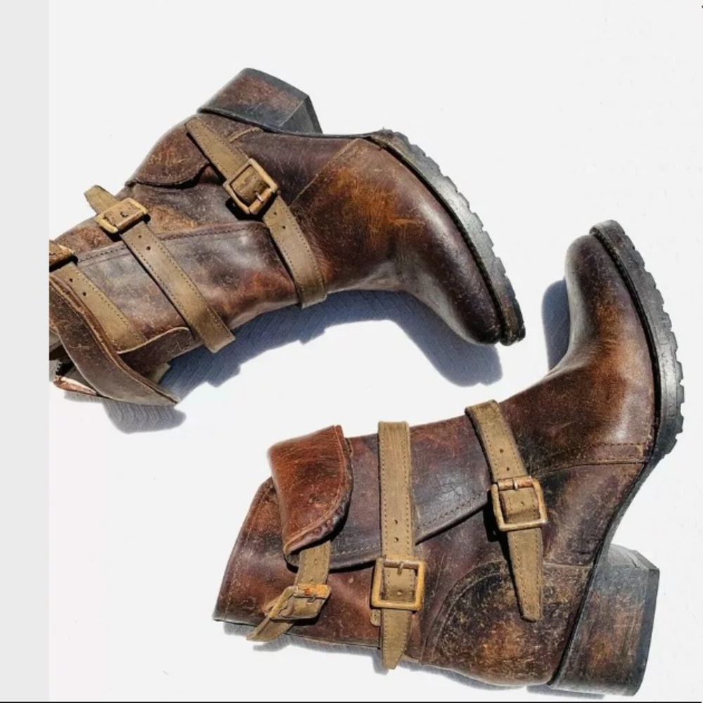 Freebird Apex Cognac Sz 8 Moto Boots - Picture 7 of 8
